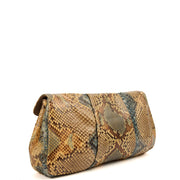 Picture of Anya Hindmarch Clutch Clutch in Neutral, Python Leather