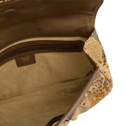 Picture of Anya Hindmarch Clutch Clutch in Neutral, Python Leather
