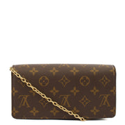 Picture of Louis Vuitton Cross Body Lily Wallet on Chain in Monogram, Canvas