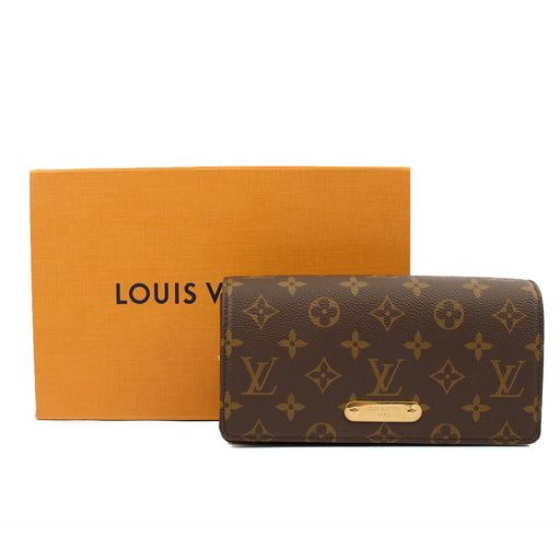 Picture of Louis Vuitton Cross Body Lily Wallet on Chain in Monogram, Canvas