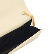 Picture of Saint Laurent Cross Body Uptown Chain Wallet in Neutral, Leather