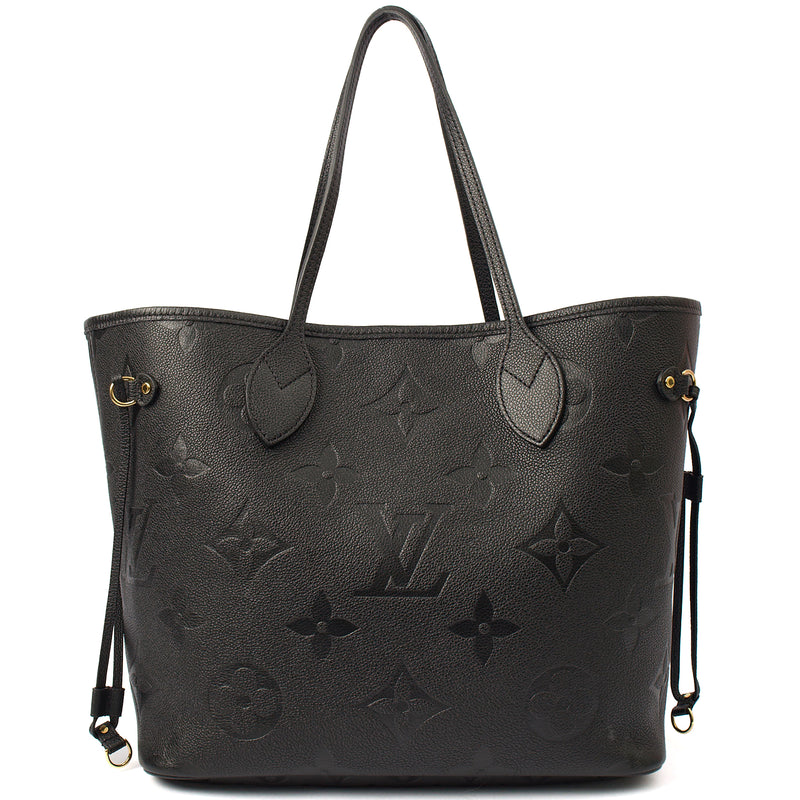 Picture of Louis Vuitton Tote Neverfull MM in Black, Empreinte Leather