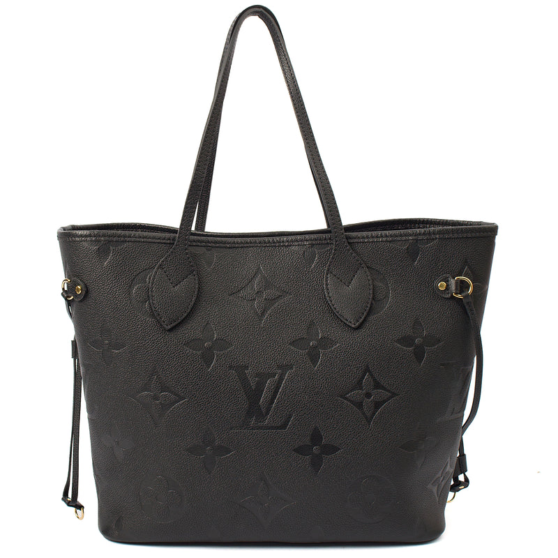 Picture of Louis Vuitton Tote Neverfull MM in Black, Empreinte Leather