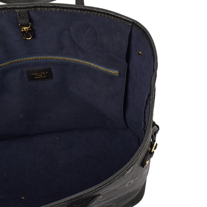 Picture of Louis Vuitton Tote Neverfull MM in Black, Empreinte Leather