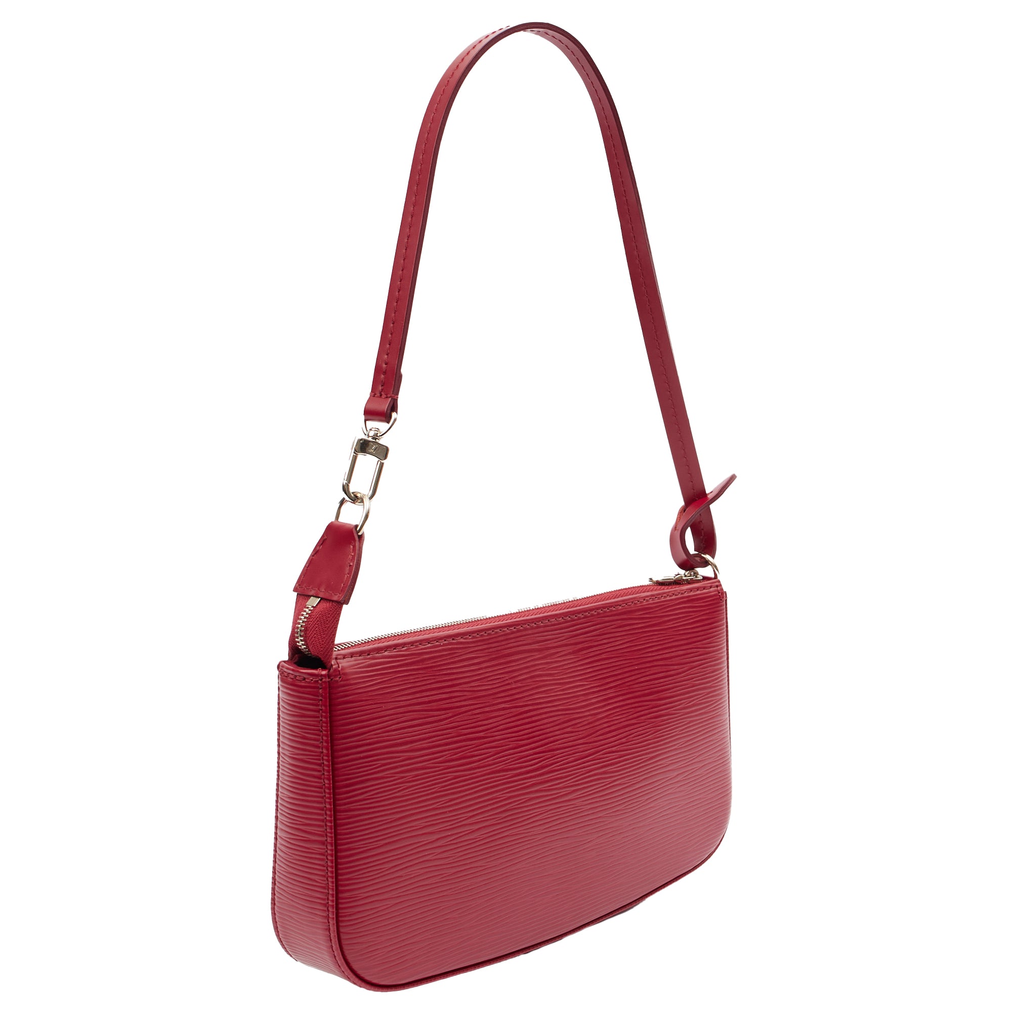 Louis Vuitton Mini Bag Pochette in Red, Epi Leather | The Handbag