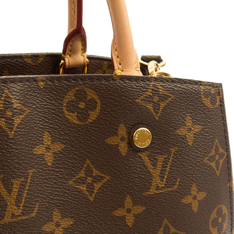 Picture of Louis Vuitton Top Handle Montaigne MM in Monogram, Empreinte Leather