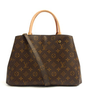 Picture of Louis Vuitton Top Handle Montaigne MM in Monogram, Empreinte Leather