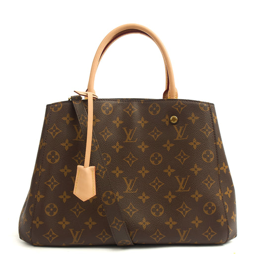 Picture of Louis Vuitton Top Handle Montaigne MM in Monogram, Empreinte Leather