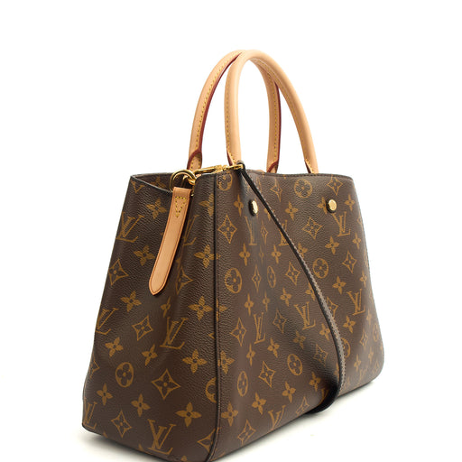 Picture of Louis Vuitton Top Handle Montaigne MM in Monogram, Empreinte Leather