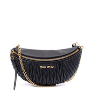 Picture of Miu Miu Cross Body Belt Bag in Black, Leather