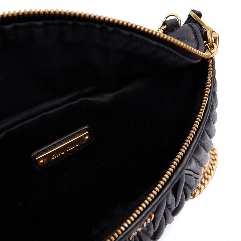 Picture of Miu Miu Cross Body Belt Bag in Black, Leather