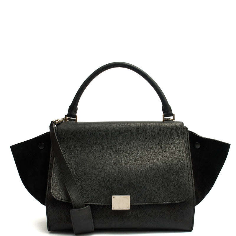 Picture of Celine Tote Trapeze - Small in Black, Box Calfskin