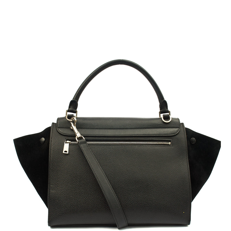 Picture of Celine Tote Trapeze - Small in Black, Box Calfskin