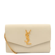 Picture of Saint Laurent Cross Body Envelope Chain Wallet in invalid, Leather