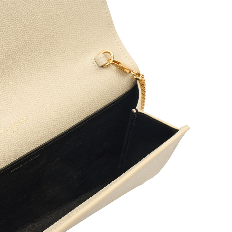 Picture of Saint Laurent Cross Body Envelope Chain Wallet in invalid, Leather