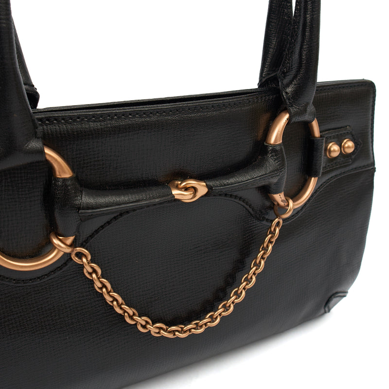 Picture of Gucci Shoulder Bag Horsebit Chain Shoulder Bag in Black, Leather