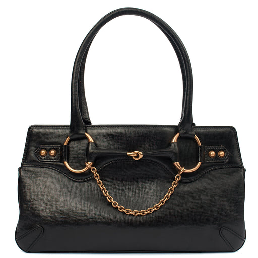 Picture of Gucci Shoulder Bag Horsebit Chain Shoulder Bag in Black, Leather