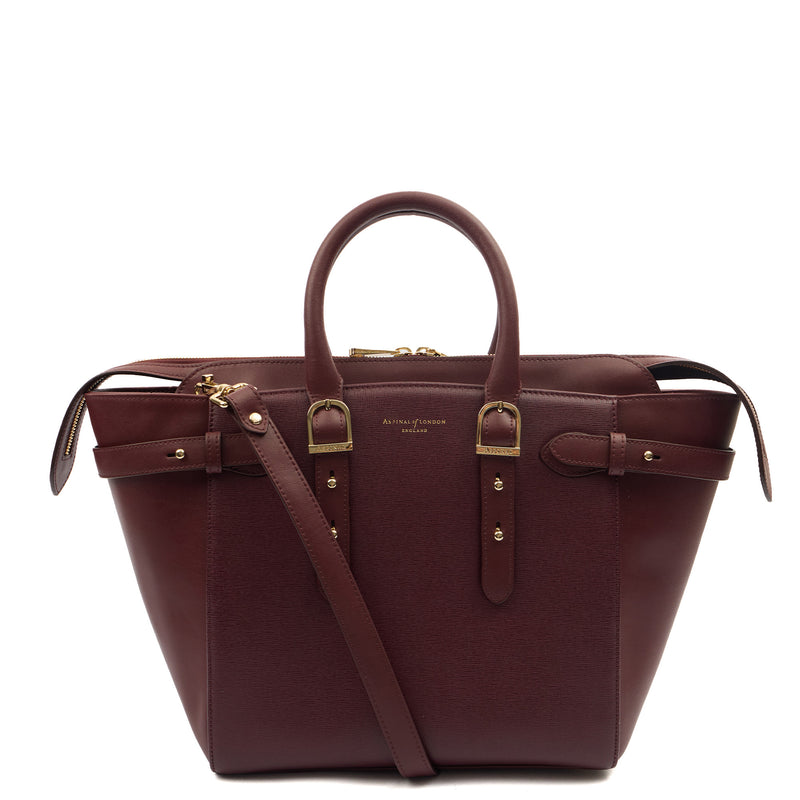 Picture of Aspinal of London Tote London Tote- Large in Red, Leather