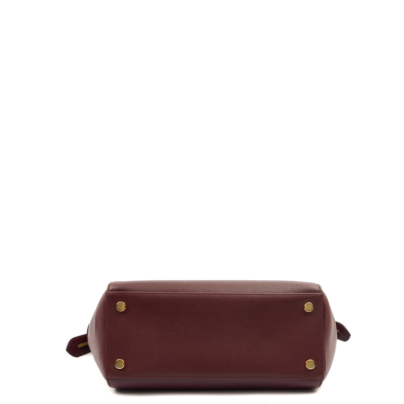 Picture of Aspinal of London Tote London Tote- Large in Red, Leather