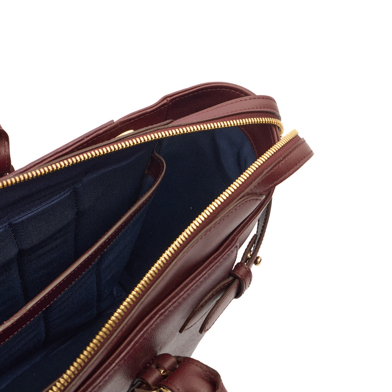 Picture of Aspinal of London Tote London Tote- Large in Red, Leather