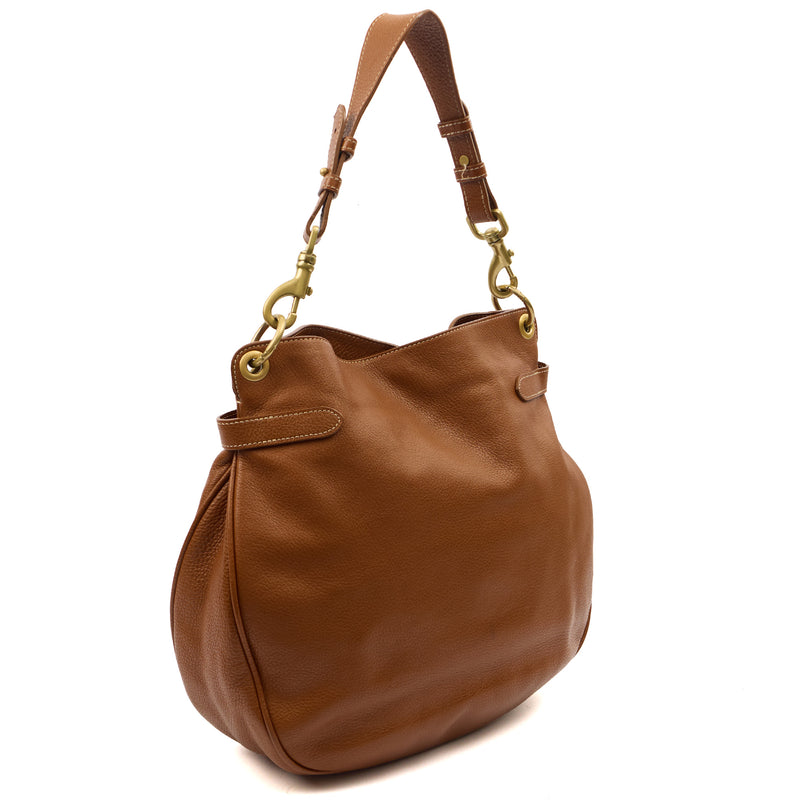 Picture of Mulberry Tote Somerset Tote in English Oak, Calfskin Leather