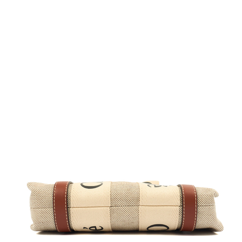 Picture of Chloe Tote Woody Tote - Small in Neutral, Canvas