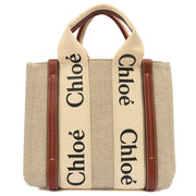 Picture of Chloe Tote Woody Tote - Small in Neutral, Canvas