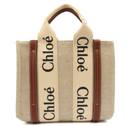 Picture of Chloe Tote Woody Tote - Small in Neutral, Canvas