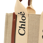 Picture of Chloe Tote Woody Tote - Small in Neutral, Canvas
