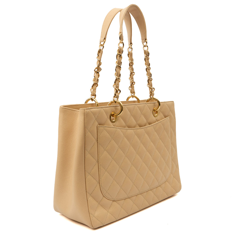 Picture of Chanel Tote Grand Shopping Tote in Neutral, Caviar Leather