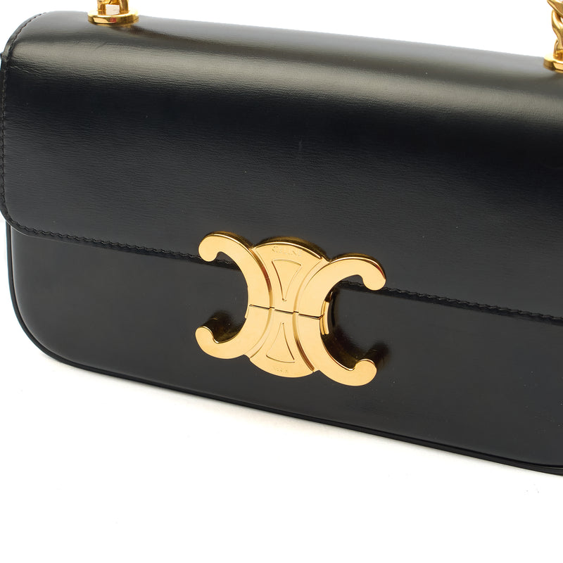 Picture of Celine Shoulder Bag Claude in Black, Box Calfskin