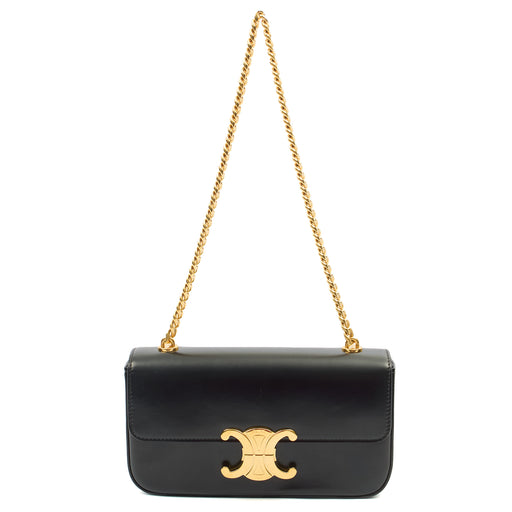 Picture of Celine Shoulder Bag Claude in Black, Box Calfskin
