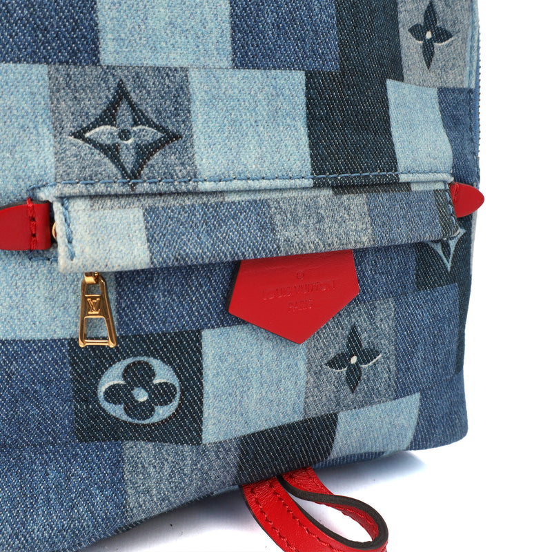 Picture of Louis Vuitton Mini Backpack Palm Springs Backpack Mini in Denim, Canvas