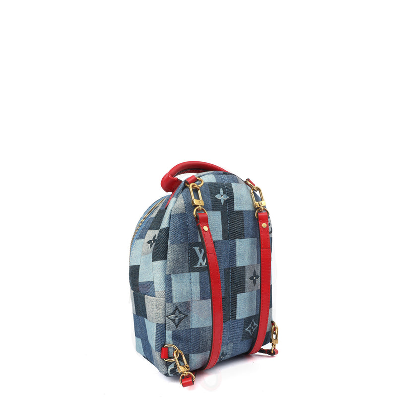 louis vuitton backpack mini Louis Vuitton Mini Backpack Palm Springs Backpack Mini in Denim, Canva