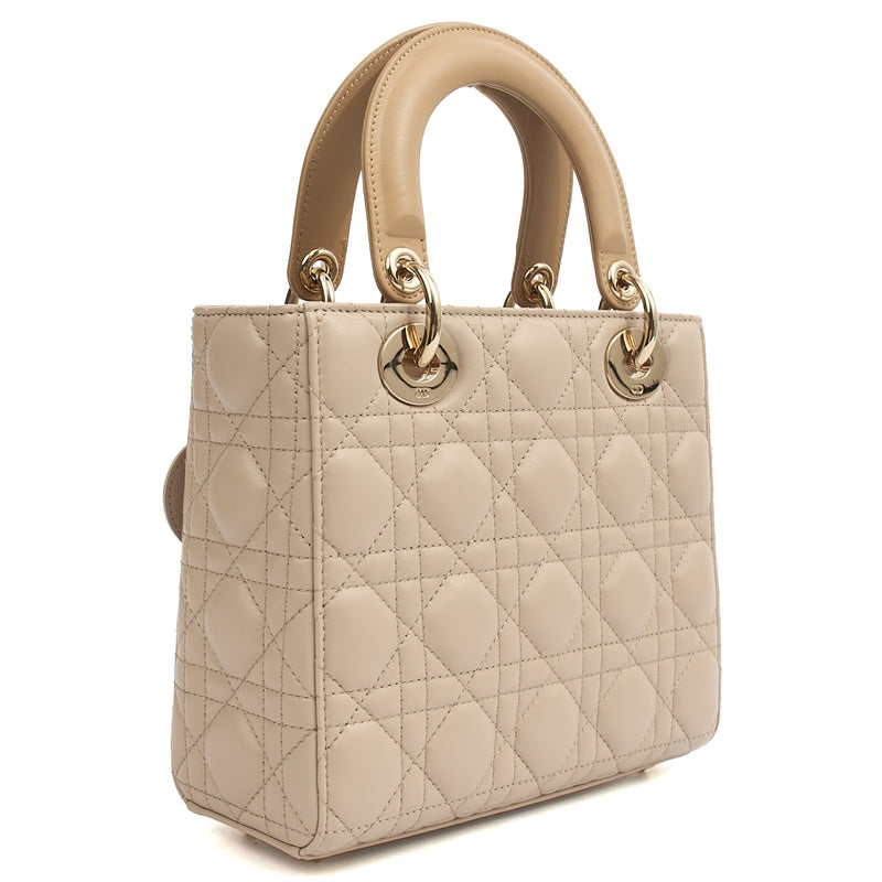 Picture of Christian Dior Tote Lady Dior Small in Neutral, Leather