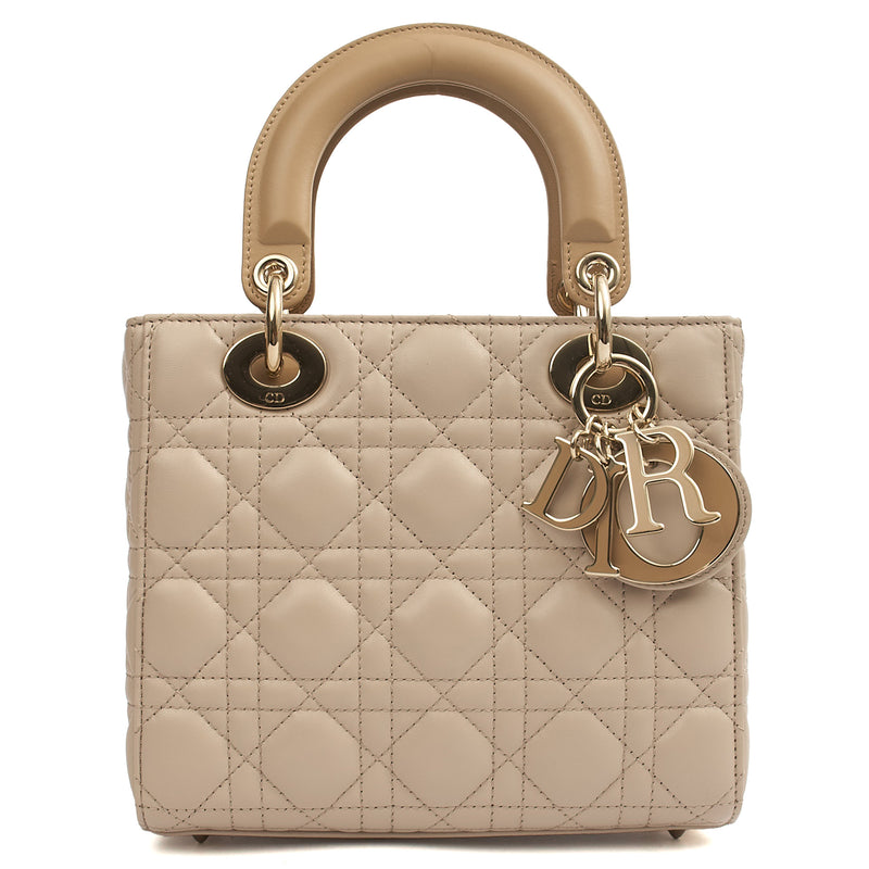 Picture of Christian Dior Tote Lady Dior Small in Neutral, Leather
