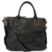 Picture of Mulberry Top Handle Alice  in Black, Calfskin Leather