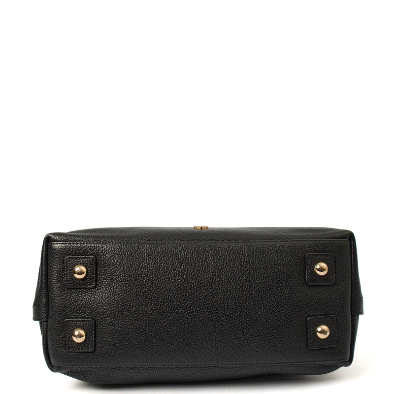 Picture of Mulberry Top Handle Alice  in Black, Calfskin Leather