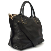 Picture of Mulberry Top Handle Alice  in Black, Calfskin Leather