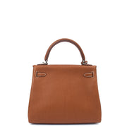 Picture of Hermes Top Handle Kelly 25 in Gold, Togo Leather