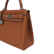 Picture of Hermes Top Handle Kelly 25 in Gold, Togo Leather