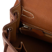 Picture of Hermes Top Handle Kelly 25 in Gold, Togo Leather