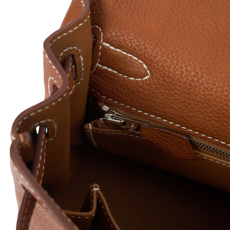 Picture of Hermes Top Handle Kelly 25 in Gold, Togo Leather
