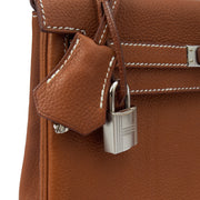 Picture of Hermes Top Handle Kelly 25 in Gold, Togo Leather