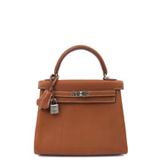 Picture of Hermes Top Handle Kelly 25 in Gold, Togo Leather