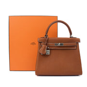 Picture of Hermes Top Handle Kelly 25 in Gold, Togo Leather