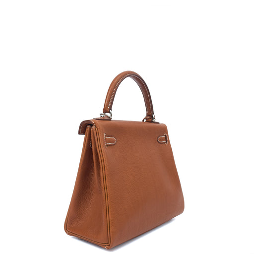 Picture of Hermes Top Handle Kelly 25 in Gold, Togo Leather