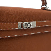 Picture of Hermes Top Handle Kelly 25 in Gold, Togo Leather