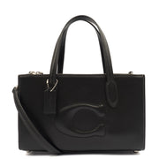 Picture of Coach Cross Body Nina Shopper Tote in Black, Leather