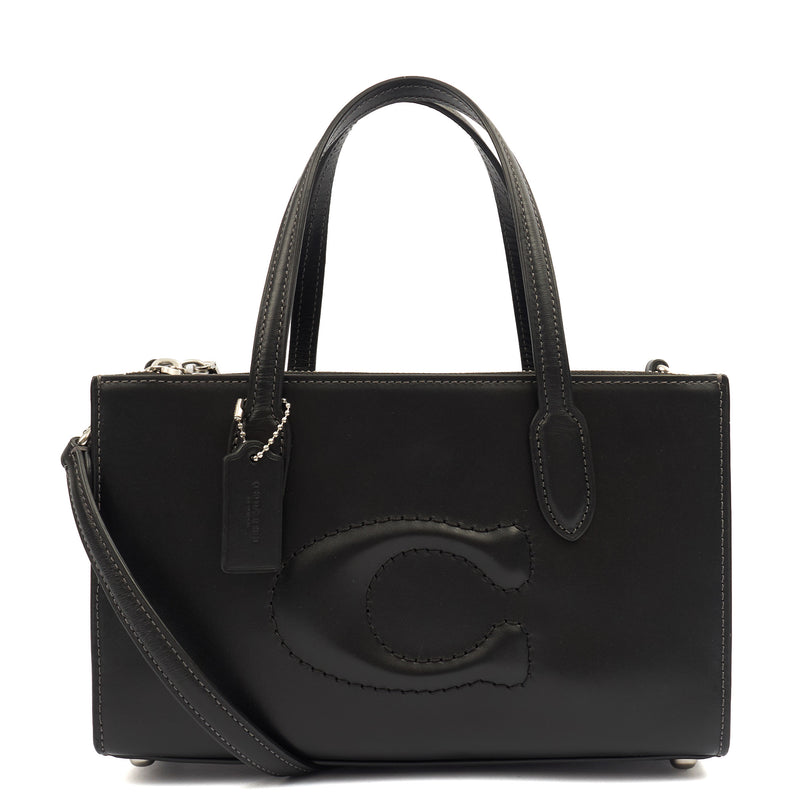 Picture of Coach Cross Body Nina Shopper Tote in Black, Leather